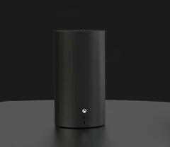 Makieta odświeżonej konsoli Xbox Series X 