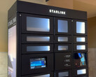 Pierwszy automat Starlink w centrum handlowym Jordan Creek Mall. (Źródło zdjęcia: DishyTech/YT)