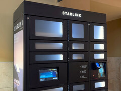 Pierwszy automat Starlink w centrum handlowym Jordan Creek Mall. (Źródło zdjęcia: DishyTech/YT)