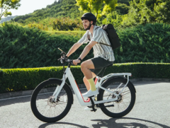 Rower elektryczny NIU BQi-C3 posiada podwójne wymienne baterie o łącznej pojemności 920 Wh. (Źródło obrazu: NIU)