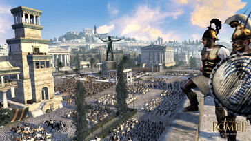 Ilustracja przedstawiająca miasto w grze „Total War: Rome II – Emperor Edition”.