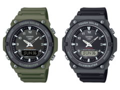Casio wypuściło zegarki AQ-S820W-1AV (po prawej) i AQ-S820W-3BV (po lewej) w Europie. (Źródło zdjęcia: Casio)