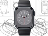 Zegarek Apple w patencie posiada odłączaną obudowę dla zwiększenia funkcjonalności. (Źródło obrazu: Apple (Watch Series 8)/USPTO - edytowane)
