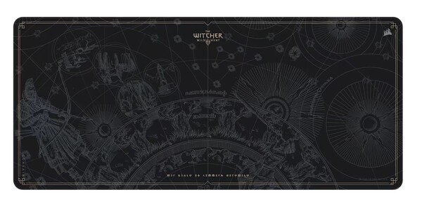 Corsair MM300 2XL Anti Fray Cloth Gaming Mouse Pad Witcher 3 - Wild Hunt 10th Anniversary Edition. (Źródło zdjęcia: Corsair)