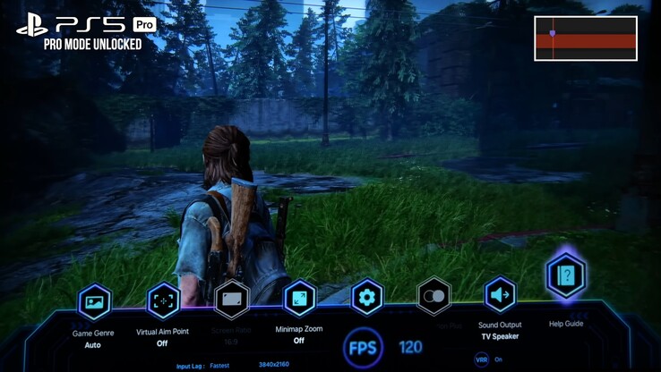 Test zacinania Digital Foundry PS5/PS5 Pro VRR (źródło obrazu: zrzut ekranu, Digital Foundry YouTube)
