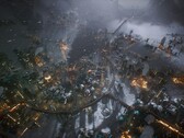 Zdjęcie przedstawiające miasto w grze Frostpunk 2, obecnie dostępnej na platformie Steam z 50% zniżką.
