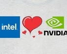 Przyszłe stacjonarne i mobilne procesory Intela mogą całkowicie wyeliminować układy Arc iGPU na rzecz rozwiązań Nvidii. (Źródło obrazu: Intel, Nvidia, Unsplash, Pixabay)
