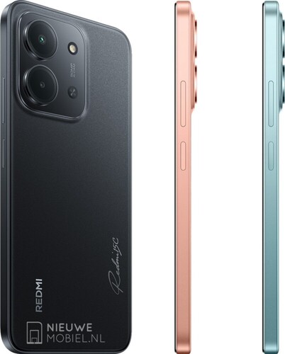 Redmi 15C w kolorach Midnight Black, Twilight Orange i Mint Green. (Źródło zdjęcia: NieuweMobiel)