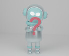 Humanoidalny robot i znak zapytania. (Źródło zdjęcia: Valeria Nikitina - Unsplash)