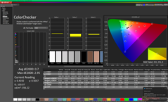 ColorChecker przed kalibracją (sRGB)