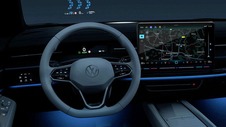 Ujawniono projekt kokpitu modelu ID.7. (Źródło: Volkswagen)