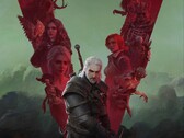 Artystyczny wizerunek Geralta z gry The Witcher 3 i postaci drugoplanowych. (Źródło obrazu: CD Projekt Red)