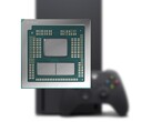 Xbox Series X jest wyposażony w APU AMD z 8-rdzeniowym procesorem Zen 2 i iGPU RDNA 2 z 52 jednostkami CU (APU AMD Dragon Range na zdjęciu). (Źródło zdjęcia: AMD, Xbox, edytowane)