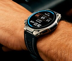 Amazfit Balance Ultra jest wykonany z tytanu i szafirowego kryształu.