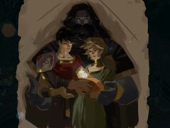Na zdjęciu: Niekompletny obraz Melinoë przedstawiający jej rodzinę (Źródło zdjęcia: Supergiant Games)