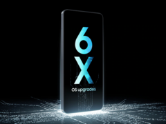 Oficjalny obraz promocyjny Galaxy A07 (4G) podkreśla sześć głównych aktualizacji systemu operacyjnego. (Źródło obrazu: Samsung)