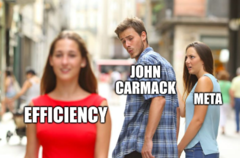John Carmack opuścił Metę z powodu problemów z nieefektywnością. (Obraz: stock image w/ edits)