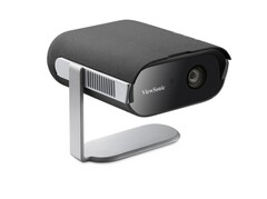 Przenośny projektor Viewsonic M1 Max może ładować telefony i przesyłać strumieniowo filmy z Google TV. (Źródło obrazu: Viewsonic)
