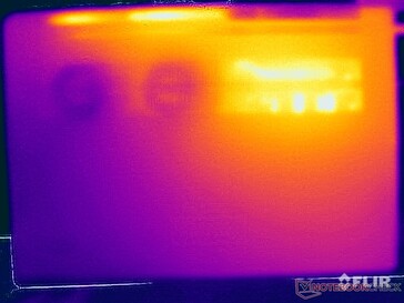 Temperatura powierzchni w teście obciążeniowym (na dole)