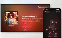 Apple Telewizory z iPhone'ami zamieniają się w maszyny do karaoke z tvOS 26. (Źródło obrazu: Apple)