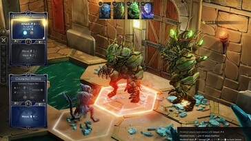 Obraz przedstawiający bitwę w Gloomhaven.