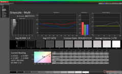 Skala szarości przed kalibracją (vs. P3)
