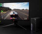 Minisforum MS-02 Ultra z uruchomioną grą Forza Horizon 5 na zewnętrznym monitorze (źródło obrazu: YouTube/ETA Prime)