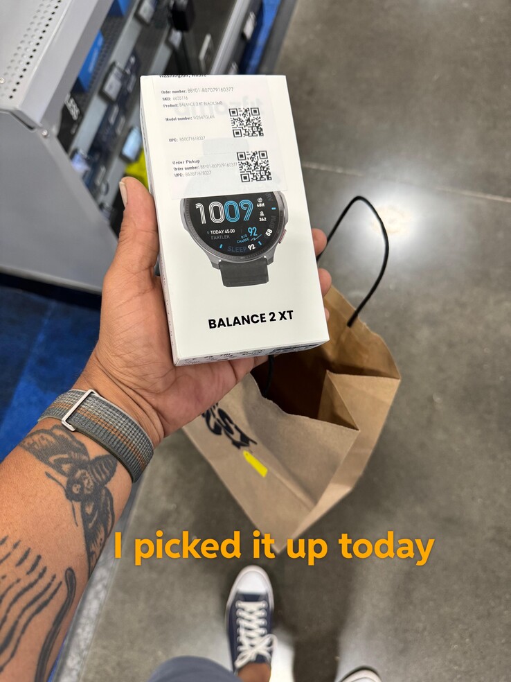 Zamówienia na smartwatch Amazfit Balance 2 XT są realizowane przez użytkowników, co zostało potwierdzone na Reddit (zdjęcie użytkownika powyżej). (Źródło zdjęcia: u/AndrePDX via Reddit)