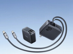 Baseus wypuścił na rynek europejski ładowarkę EnerCore CJ21 Retractable Charger 67W USB-C (na zdjęciu). (Źródło zdjęcia: Baseus)