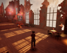 W Curyeux wcielamy się w Lucienne, która porusza się po krajobrazie ukształtowanym przez jej wspomnienia i uczucia. (Źródło obrazu: Steam)
