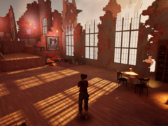 W Curyeux wcielamy się w Lucienne, która porusza się po krajobrazie ukształtowanym przez jej wspomnienia i uczucia. (Źródło obrazu: Steam)