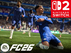 Pokazano baner EA Sports FC 26 Switch 2 (źródło obrazu: Nintendo of America, EA Sports z poprawkami)