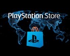 Logo PlayStation Store widoczne na mapie świata