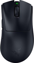 Widok z góry Razer DeathAdder V4 Pro w czarnej wersji kolorystycznej (źródło zdjęcia: Amazon)