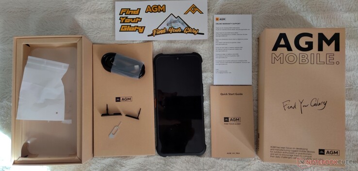 AGM H5 Pro rugged smartphone w standardowym opakowaniu detalicznym bez stacji dokującej (Źródło: własne)