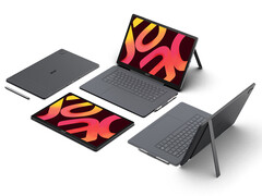 Nowe tablety Iconia obsługują odłączaną klawiaturę oraz rysik. Na zdjęciu: zdjęcie promocyjne przedstawiające tablety z wyświetlaczem OLED.