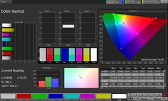 Gama kolorów (profil: Original Pro, docelowa przestrzeń kolorów: P3)