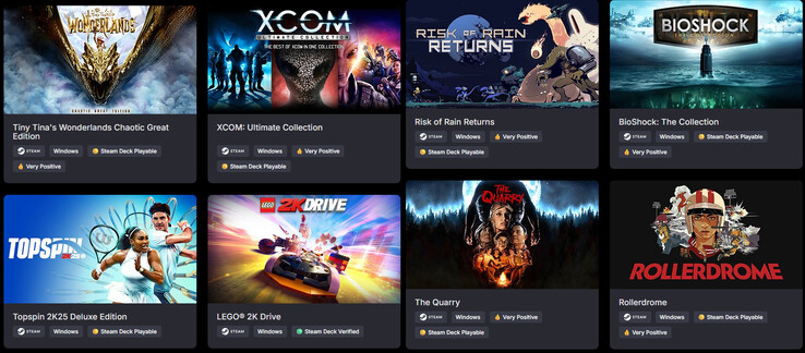 Wszystko, co zawiera The 2K Collection (źródło obrazu: Green Man Gaming)