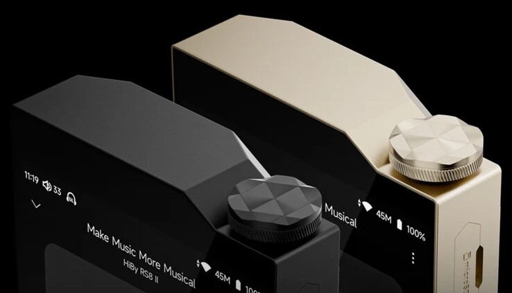 Pokrętło głośności w HiBy RS8 II ma wygląd przypominający klejnot. (Źródło zdjęcia: HiBy)