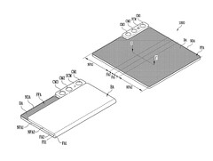 Samsung Display drastycznie zmienił swoją składaną do wewnątrz i na zewnątrz koncepcję od czasu targów CES 2023. (Źródło zdjęcia: USPTO)
