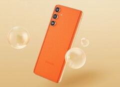 Samsung Galaxy F55 5G ma przyciągający wzrok skórzany tył. (Zdjęcie: Samsung)