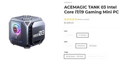 Acemagic Tank03 - konfiguracje (źródło: Acemagic)