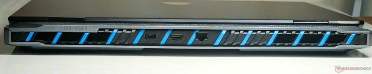 Tył: Wejście DC, wyjście HDMI 2.1, RJ-45 2,5 GbE LAN