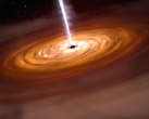 Supermasywna czarna dziura w centrum galaktyki. Na zdjęciu - koncepcyjny rendering czarnej dziury. (Źródło zdjęcia: NASA, ESA, CSA, Joseph Olmsted (STScI))
