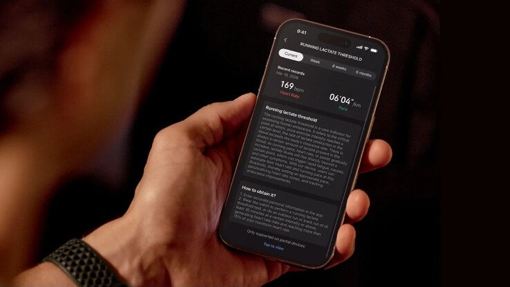 Funkcja pomiaru progu mleczanowego Amazfit