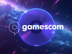 Logo Gamescom widoczne na płycie PS5