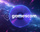 Logo Gamescom widoczne na płycie PS5