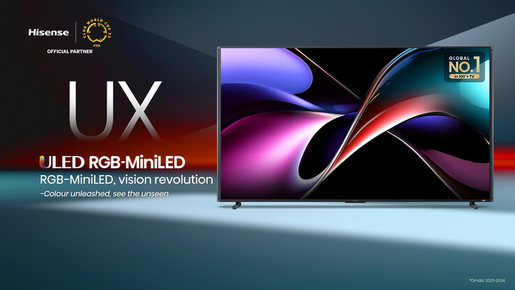 Telewizor Hisense 116UX Mini-LED RGB. (Źródło obrazu: Hisense)