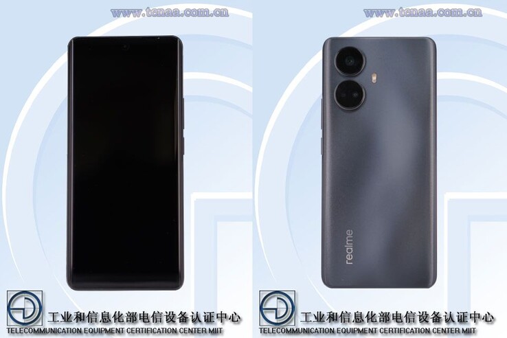 Realme rejestruje w TENAA 2 nowe smartfony, o których myśli, że są to 10 5G (u góry) i 10 Pro+ (na dole). (Źródło: TENAA via TechGoing)