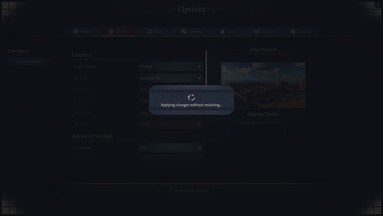 Szczegółowe ustawienia bez ponownego uruchamiania - proszę tylko poczekać